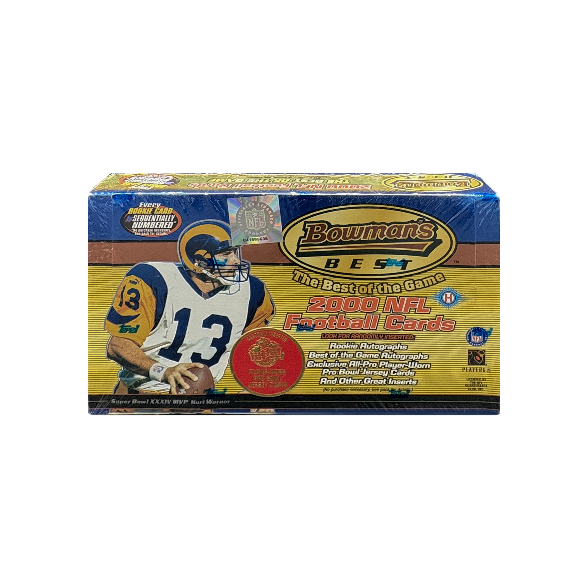 2000 Bowman's Best NFL Football Hobby Box — New Sealed Vintage