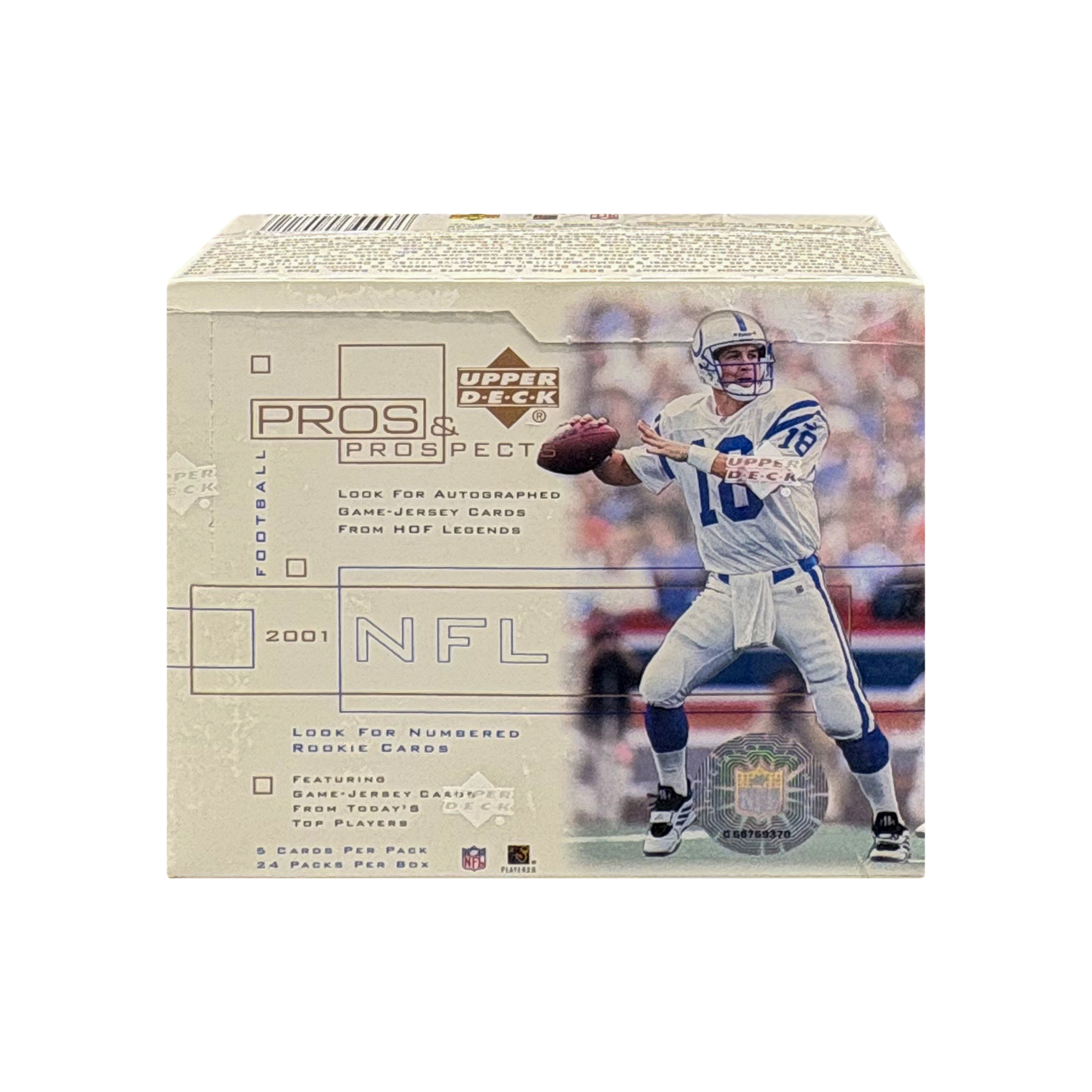 2001 Upper Deck Pros & Prospects NFL Football Hobby Box
